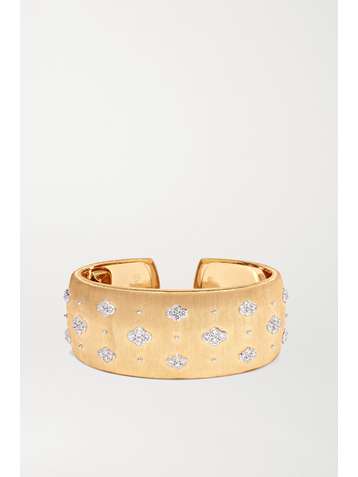 BUCCELLATI Macri 18-karat gold diamond cuff