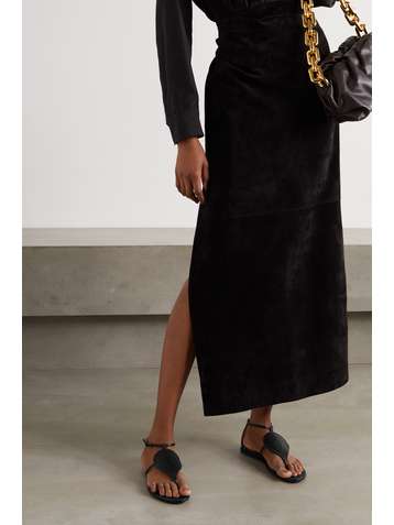ALAÏA Sandalen aus lasergeschnittenem Leder