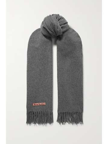 ACNE STUDIOS Oversized fringed wool scarf