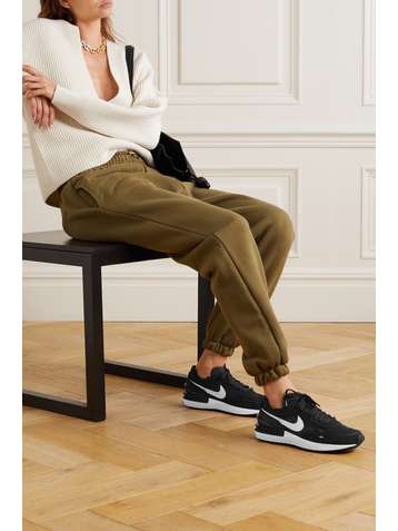 NIKE Waffle One Sneakers aus Mesh mit Besätzen aus Veloursleder und Leder