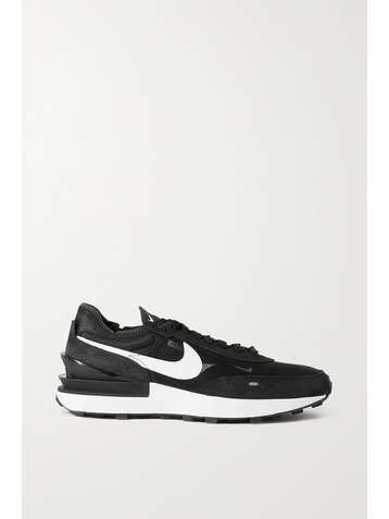 NIKE Waffle One Sneakers aus Mesh mit Besätzen aus Veloursleder und Leder