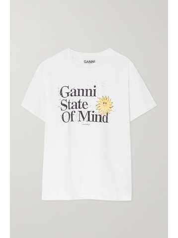 GANNI T-Shirt aus Biobaumwoll-Jersey mit Print