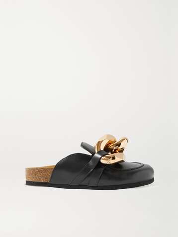 JW ANDERSON Slippers aus Leder mit Kette