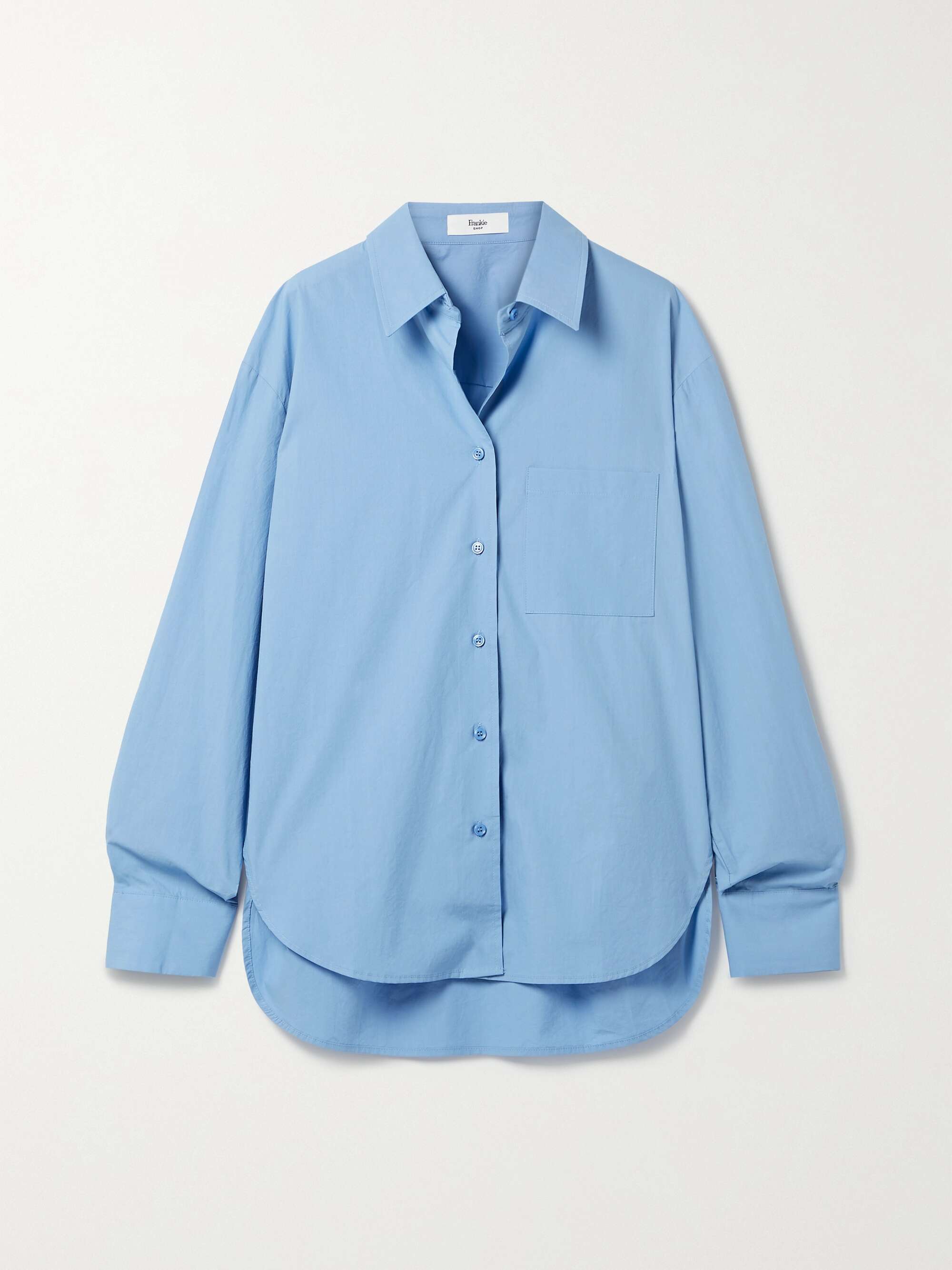 Ontwaken gevolgtrekking impliceren FRANKIE SHOP Lui organic cotton-poplin shirt | NET-A-PORTER