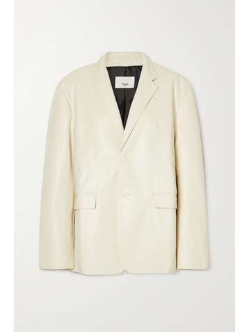 FRANKIE SHOP Olympia faux leather blazer