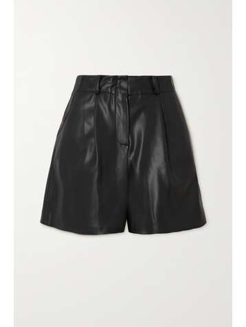 FRANKIE SHOP Short en cuir synthétique à plis Manon