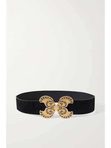 SAINT LAURENT Suede belt