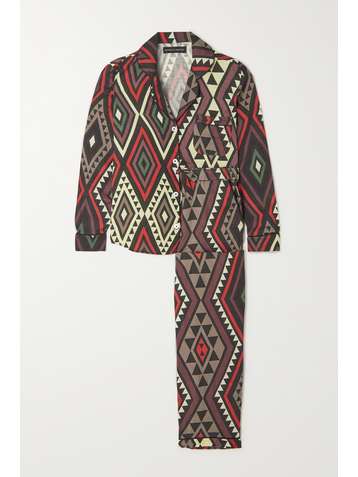 DESMOND & DEMPSEY + Tristan Marler printed linen pajama set