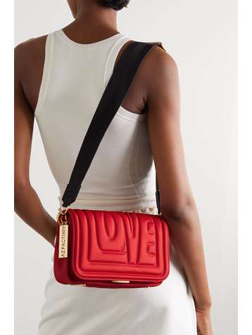 AZ FACTORY The Hugging With Love mini quilted nylon shoulder bag