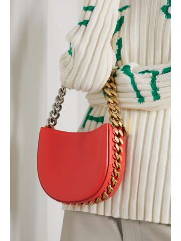 STELLA MCCARTNEY The Frayme small vegetarian leather shoulder bag