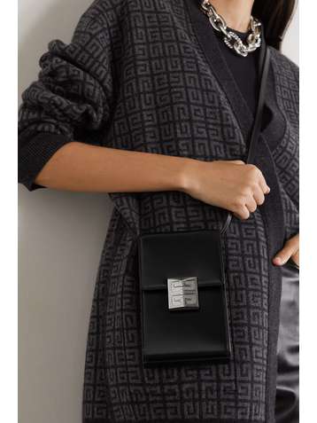 GIVENCHY 4G mini glossed-leather shoulder bag