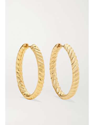 ANITA KO Zoe 18-karat gold hoop earrings