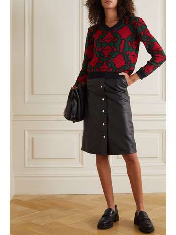 LUKHANYO MDINGI Pull en mailles jacquard de coton mélangé métallisées - The Vanguard