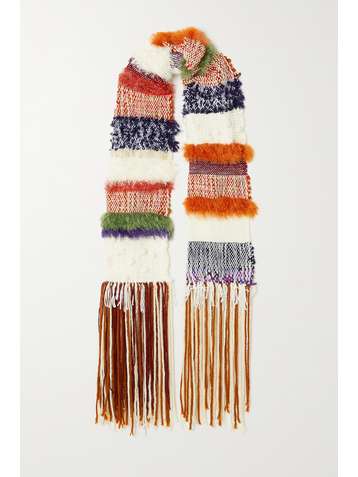 LUKHANYO MDINGI + The Vanguard fringed woven scarf