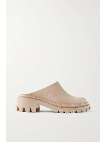 PORTE & PAIRE Mules en cuir - NET SUSTAIN