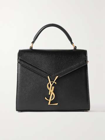 SAINT LAURENT Cassandra mini textured-leather tote