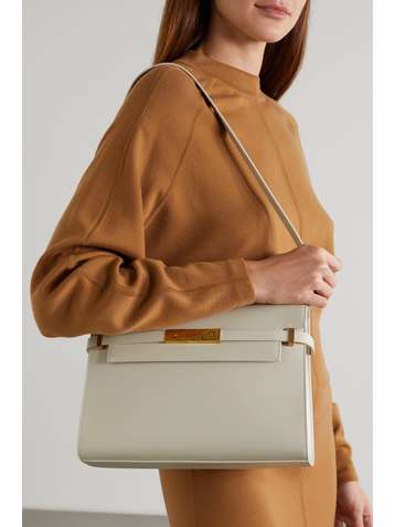 SAINT LAURENT Sac porté épaule en cuir Manhattan
