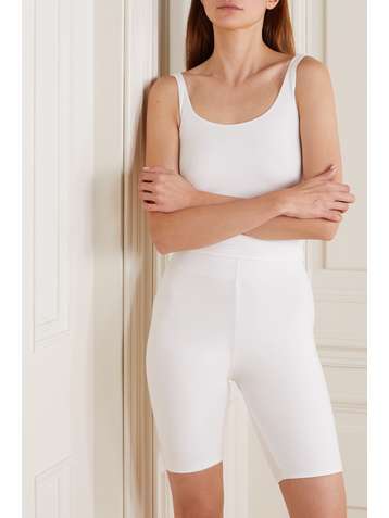 SKIN + NET SUSTAIN Aphrodite organic Pima cotton-jersey shorts