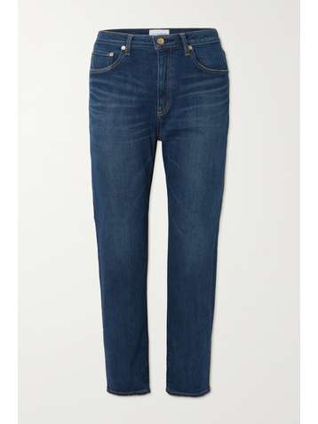 TU ES MON TRESOR + NET SUSTAIN The Sapphire high-rise straight-leg jeans