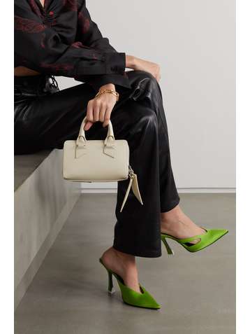 THE ATTICO Friday mini leather shoulder bag