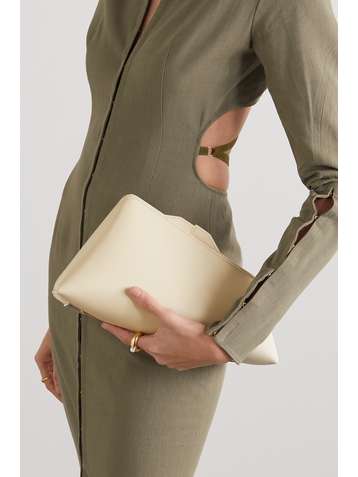 THE ATTICO Large leather clutch