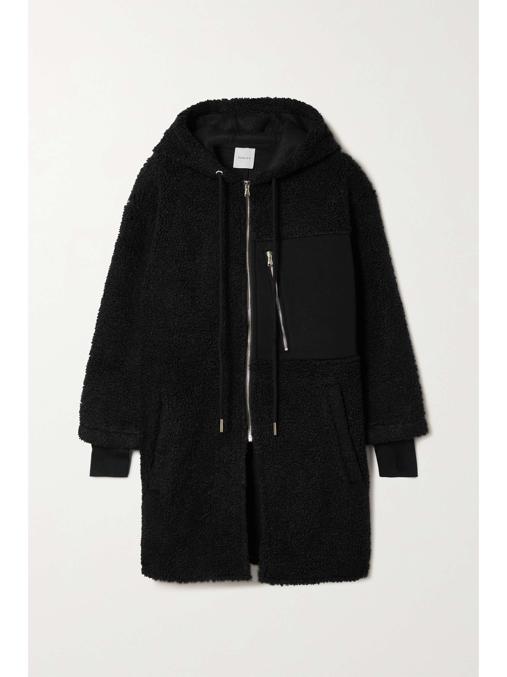 Olympus oversized hooded jersey-paneled 