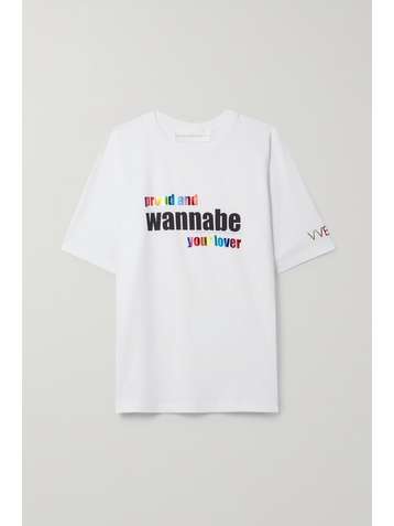 VICTORIA, VICTORIA BECKHAM + Spice Girls Pride T-Shirt mit Baumwoll-Jersey mit Print