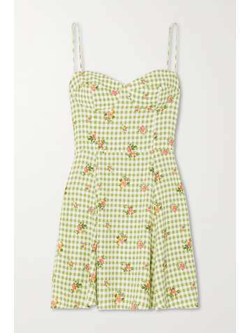 REFORMATION Sasika printed crepe mini dress