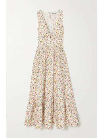 REFORMATION Jovi floral-print organic cotton-blend midi dress