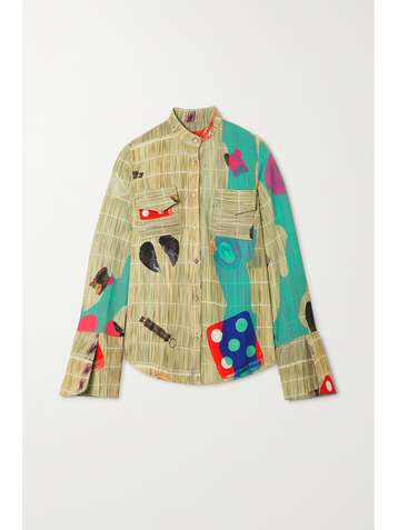 THEBE MAGUGU Printed crepe blouse