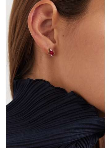 FERNANDO JORGE Ignite 18-karat rose gold rubelite earrings