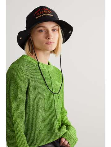PACO RABANNE Chapeau en tissu technique à broderies x Tsunehisa Kimura