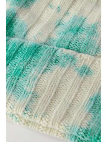THE ELDER STATESMAN Tie-dyed ribbed cashmere beanie