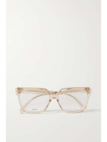 CELINE EYEWEAR Square-frame acetate optical glasses