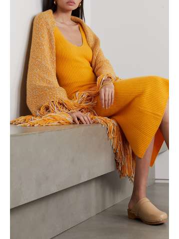 ARCH4 Fringed cashmere wrap