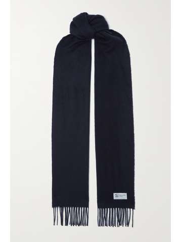JOHNSTONS OF ELGIN + NET SUSTAIN fringed cashmere scarf
