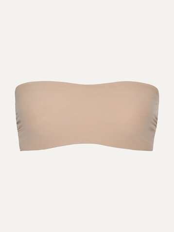 COMMANDO Double Take Bandeau-BH aus Stretch-Material mit Spitzeneinsatz