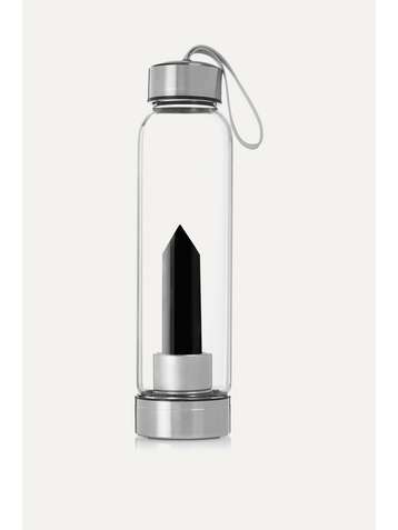 GLACCE Bouteille avec obsidienne noire
