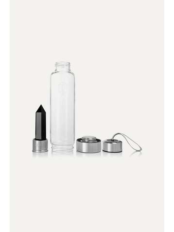 GLACCE Bouteille avec obsidienne noire