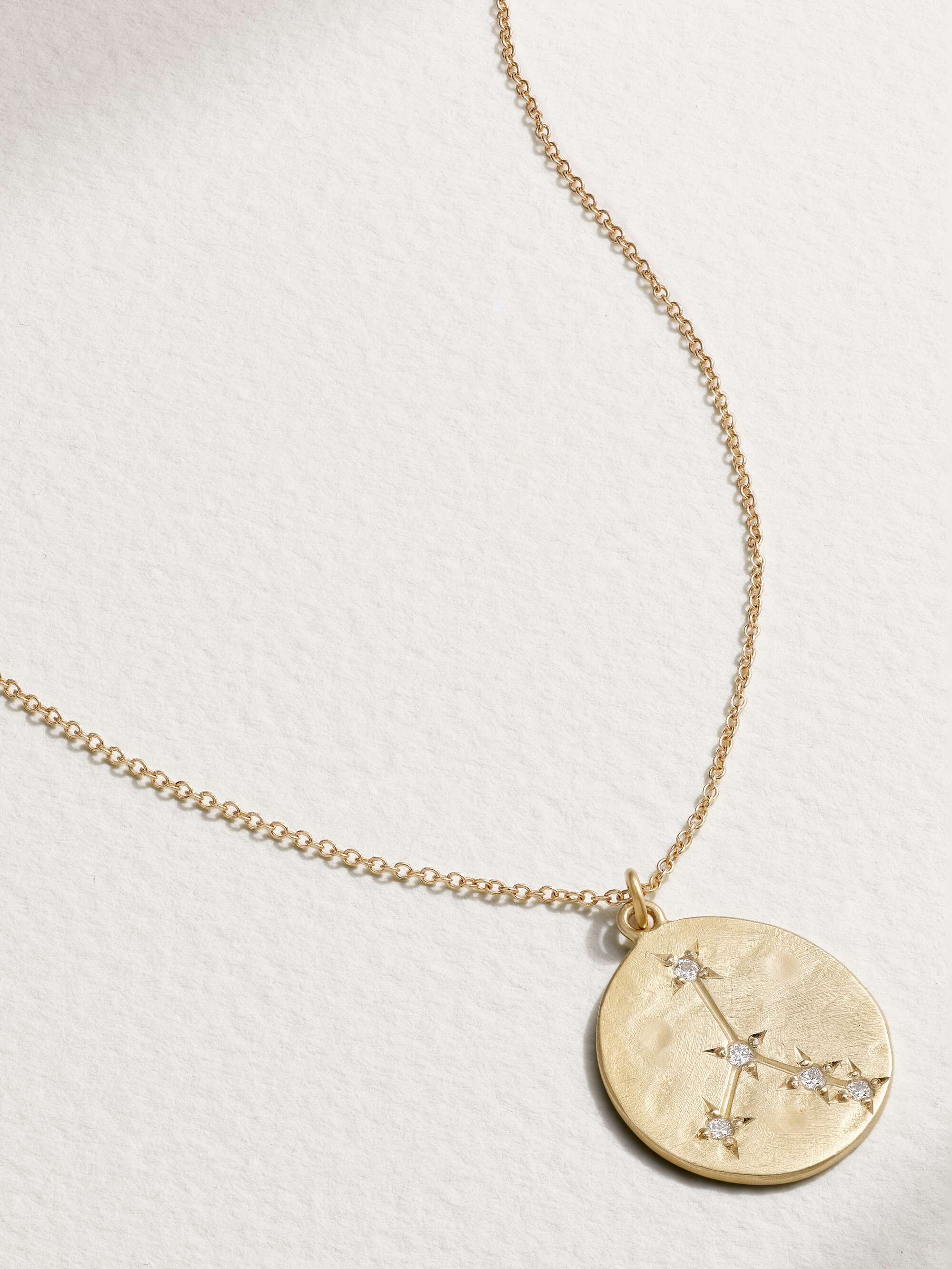 Gold Cancer 14-karat gold diamond 