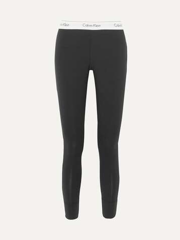 CALVIN KLEIN Modern stretch cotton-blend leggings