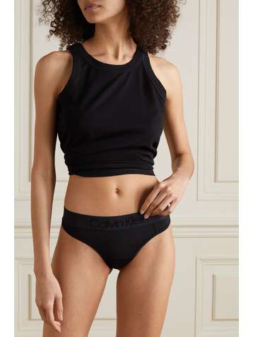 CALVIN KLEIN String en jersey stretch