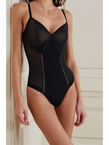 SPANX Haute Contour Nouveau stretch-mesh thong bodysuit