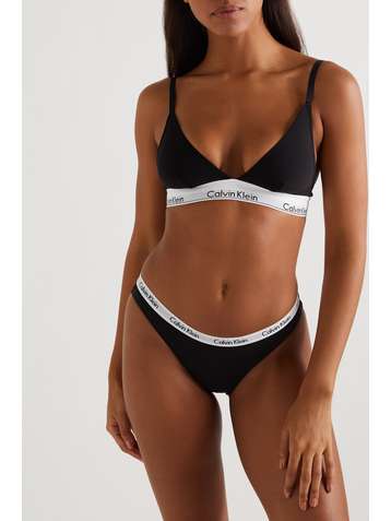CALVIN KLEIN Lot de trois culottes en jersey de coton stretch Carousel