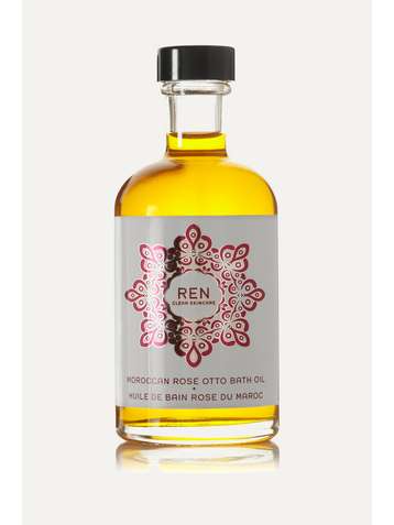 REN CLEAN SKINCARE + NET SUSTAIN Moroccan Rose Otto Bath Oil, 110ml