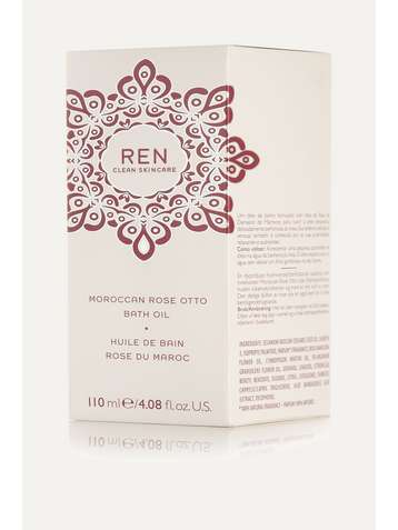 REN CLEAN SKINCARE + NET SUSTAIN Moroccan Rose Otto Bath Oil, 110ml