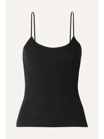 NINETY PERCENT Ribbed organic cotton-jersey camisole