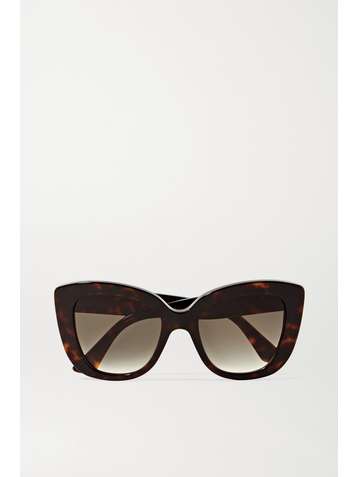 GUCCI EYEWEAR Havana cat-eye tortoiseshell acetate sunglasses