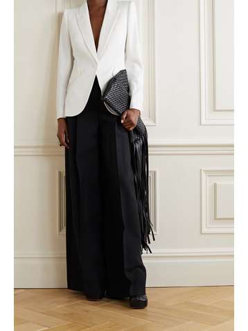 ALEXANDER MCQUEEN Blazer en laine grain de poudre