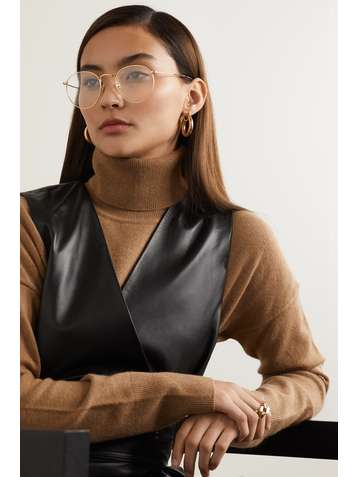 RAY-BAN Lunettes de vue rondes dorées